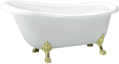 Акриловая ванна BelBagno BB04-ORO ножки золото 170х80 - фото 5331